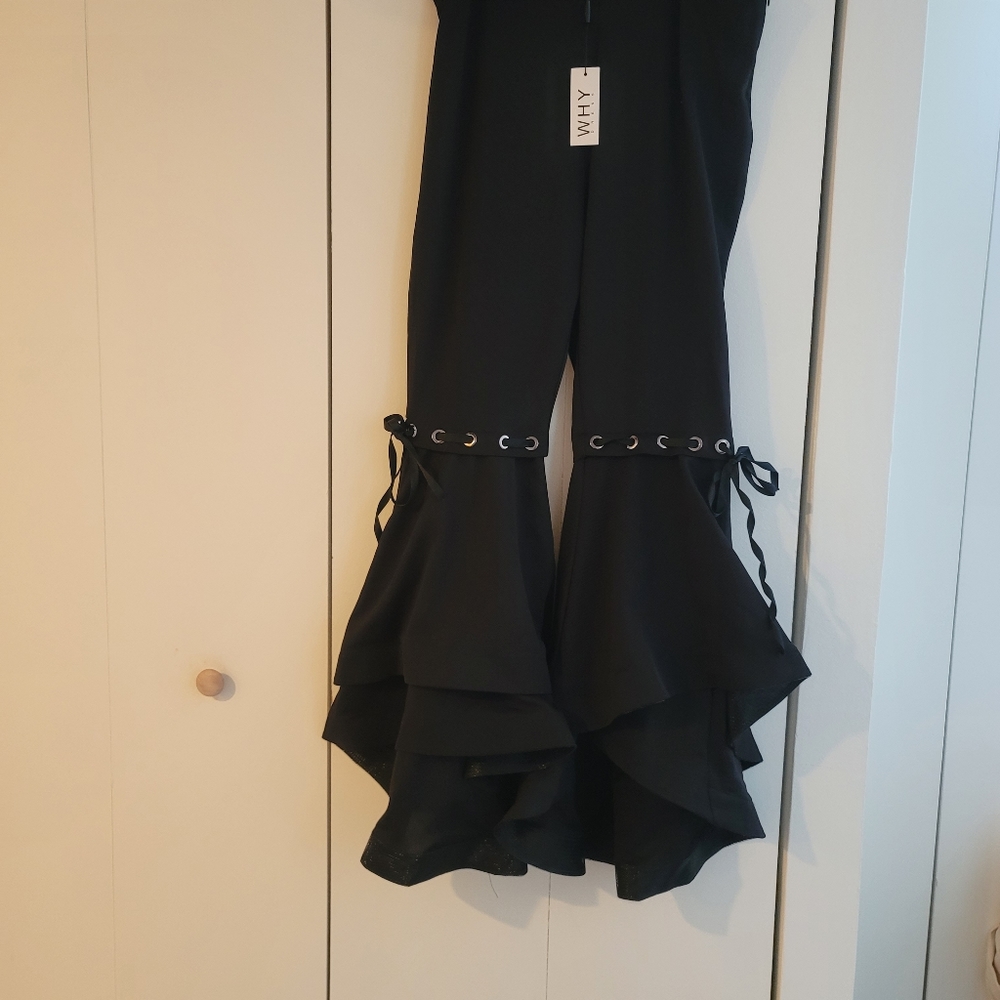 Bell buttom pants polyester material